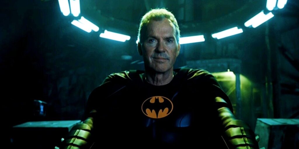 Michael Keaton as Batman in The Flash Movie