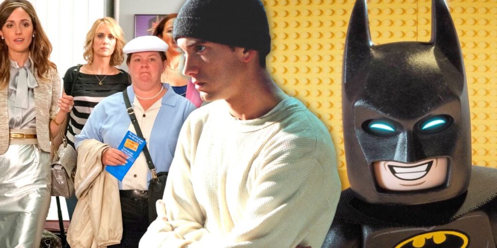 Bridesmaids, 8 Mile, and the Lego Batman Movie are all headed to Peacock in April 2023