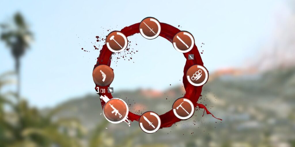 Weapon Selection Ring in Dead Island 2