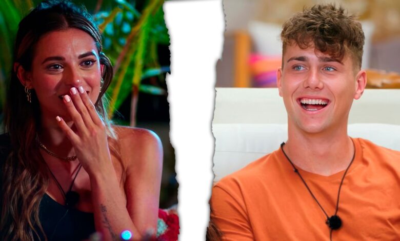 Perfect Match’s Georgia Hassarati and Too Hot To Handle's Harry Jowsey smiling