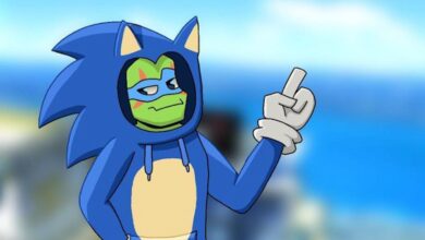 Leonardo Cosplaying as Sonic in Fan Art