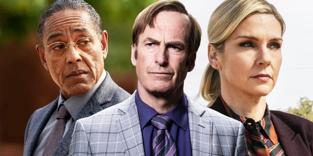 Saul Goodman, Kim Wexler, and Gus Fring