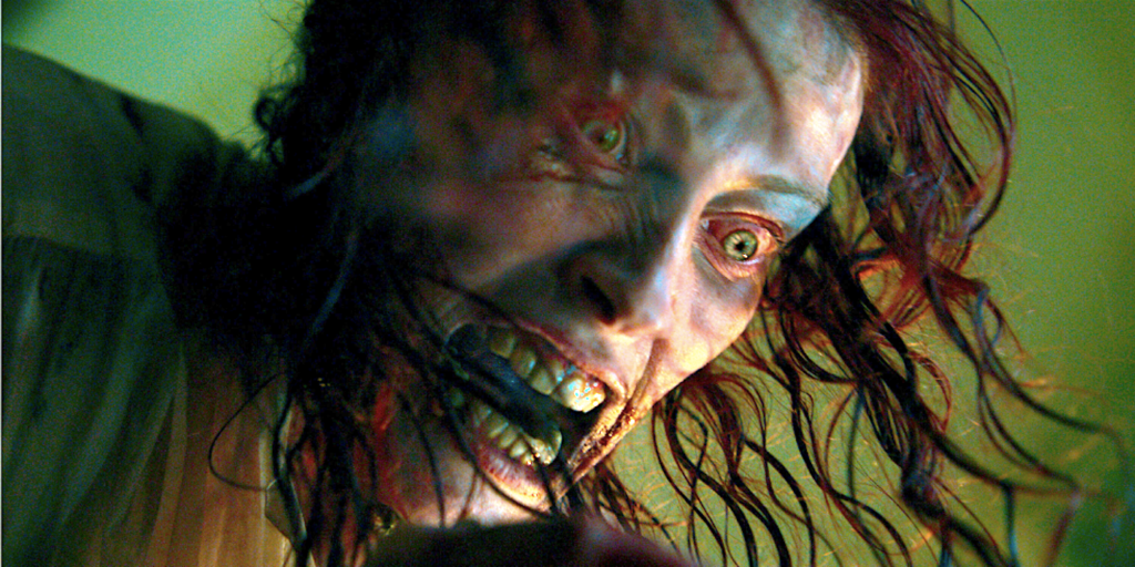 Ellie attacks Bridget in Evil Dead Rise