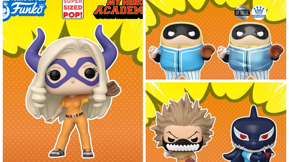 Los Funko Pops de My Hero Academia Hero League Baseball ya están a la venta