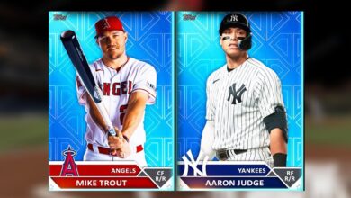 The two top hitters in MLB The Show 23 are Mike Trout and Aaron Judge