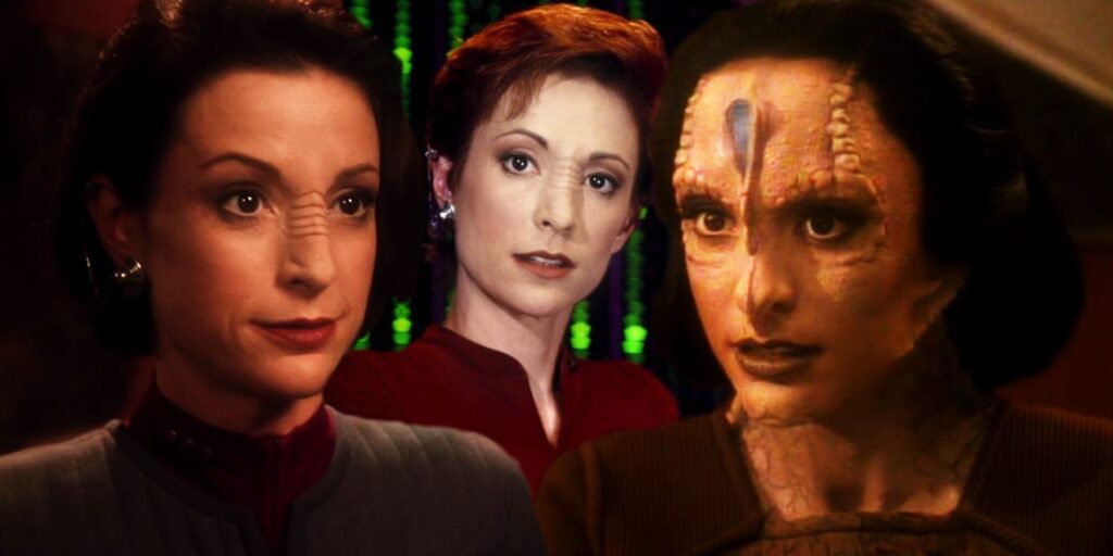 Nana Visitor as Major Kira Nerys in Star Trek: Deep Space Nine