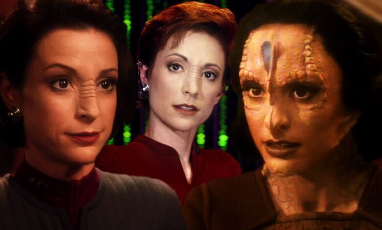 Nana Visitor as Major Kira Nerys in Star Trek: Deep Space Nine
