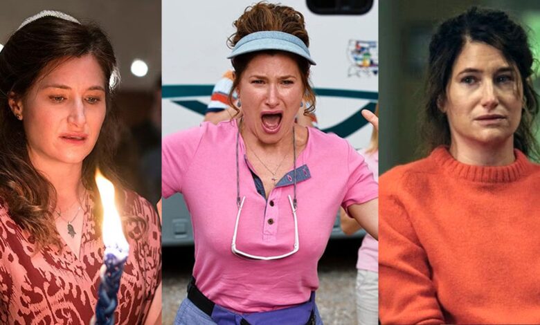 Split image of Kathryn-Hahn in Transparent, We're the Millers and I Know This Much is True
