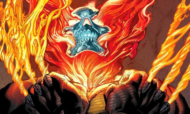WOLVERINE GHOST RIDER NEW POWERS FIERY CLAWS ADAMANTIUM SKELETON