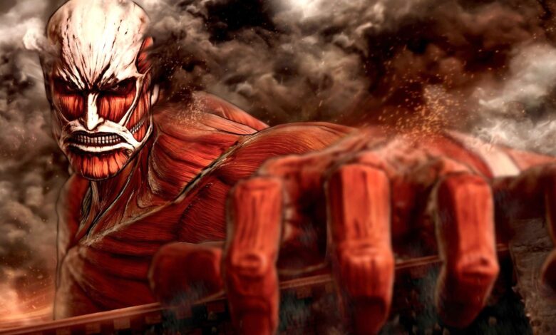 attack on titan colossal titan