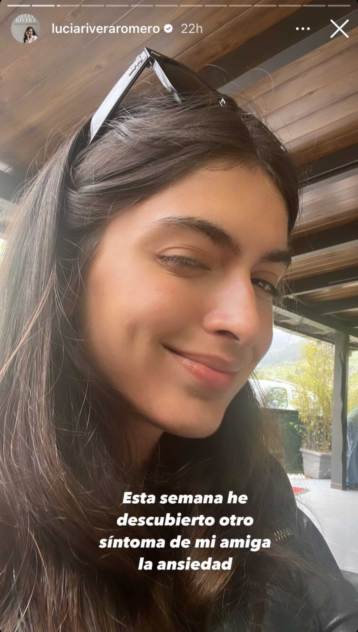 Stories de Instagram de Lucía Rivera / Instagram 