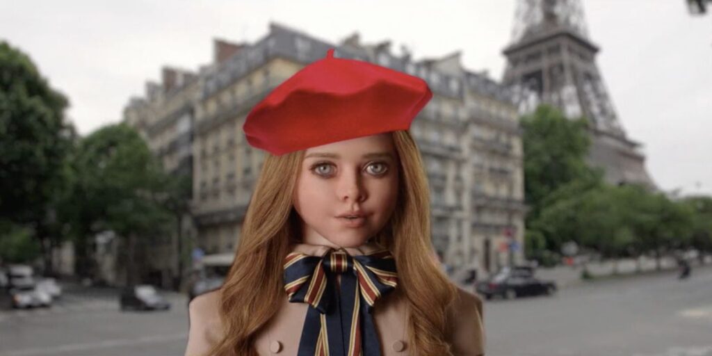 M3GAN Wearing a Beret in Paris