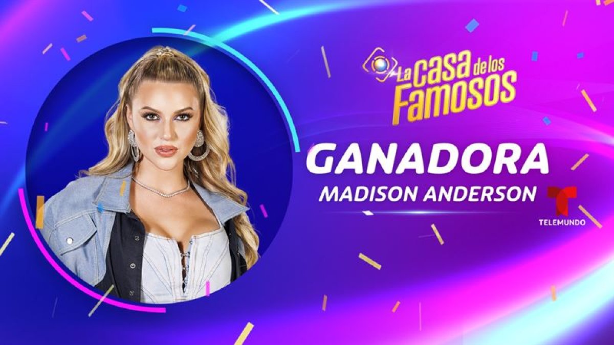 Madison Anderson se convierte en la ganadora de la tercera temporada de La Casa de los Famosos