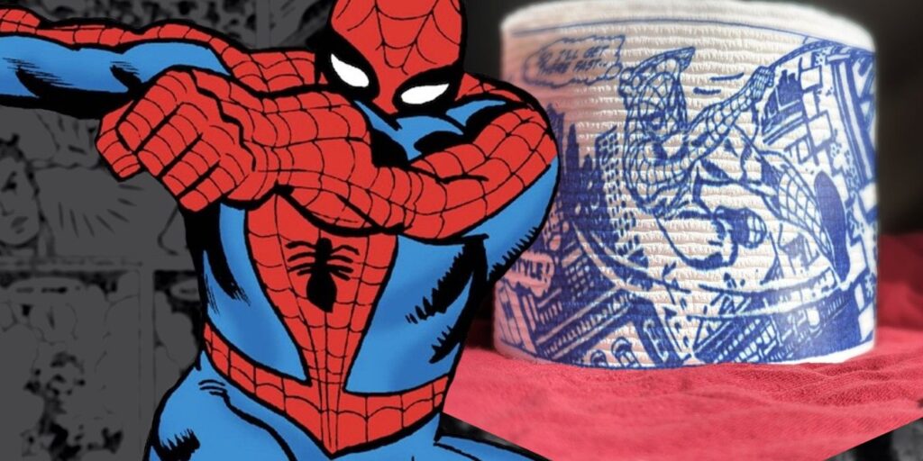 spider-man toilet paper comic