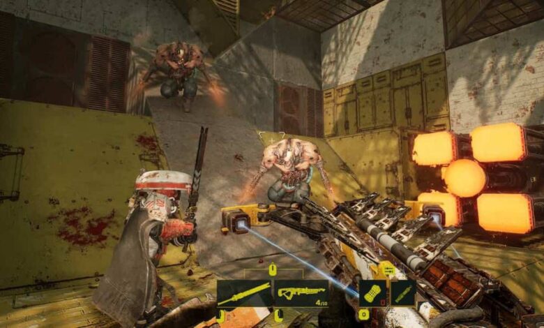 Meet Your Maker Co-Op Raid Multiplayer Mode with One Friend Player Perspective Screenshot