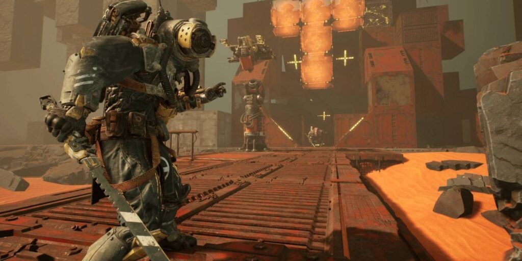 Meet Your Maker Raider Getting Ready to Invade Outpost Solo Against Many Traps and Guards to Reach GenMat