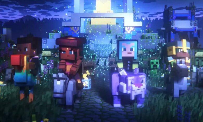 Minecraft Legends Multiplayer Mode with Four Players Either in Co-Op Campaign or PvP