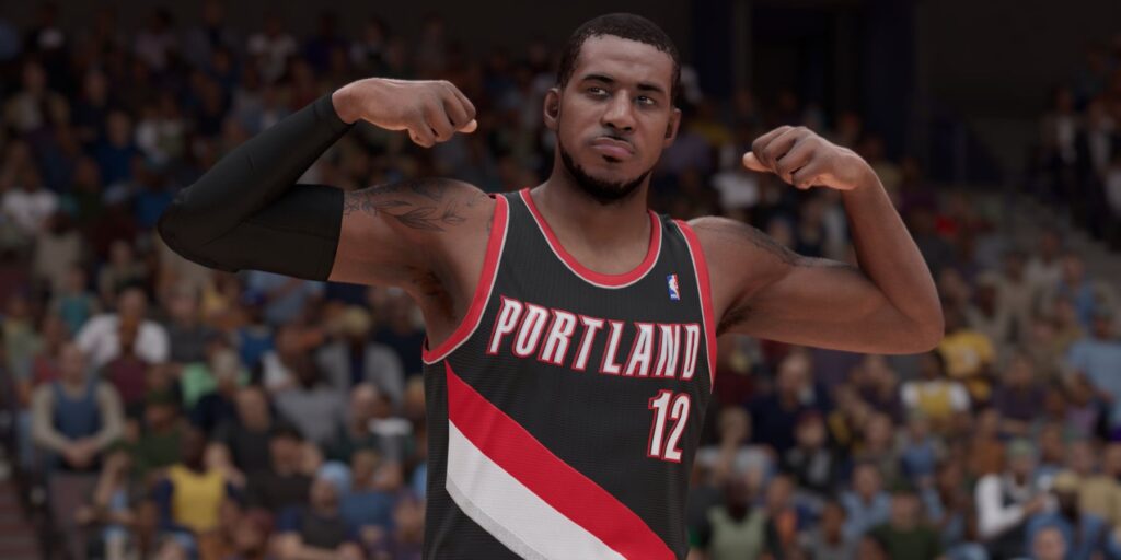 NBA 2k23 LaMarcus Aldridge celebrating