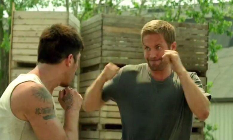 Paul Walker fighting in Brick Mansions
