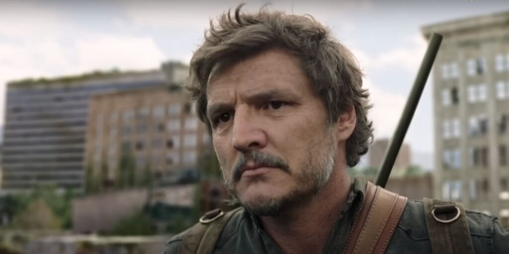 Joel staring at a city