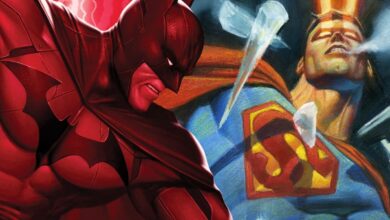 Superman and Batman Fight DC Comics