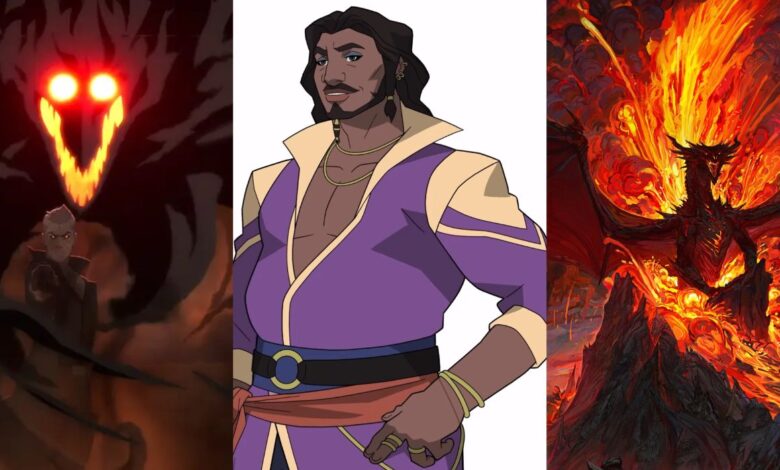 Split image of Orthax, Gilmore, and Thordak