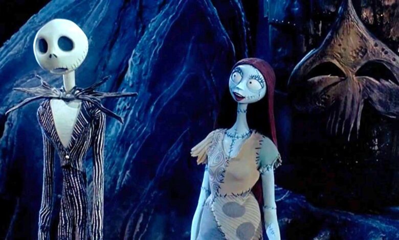 Sally looking at Jack in The Nightmare Before Christmas