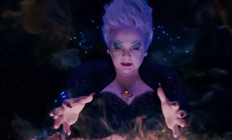 The Little Mermaid live-action Melissa McCarthy Ursula using Magic