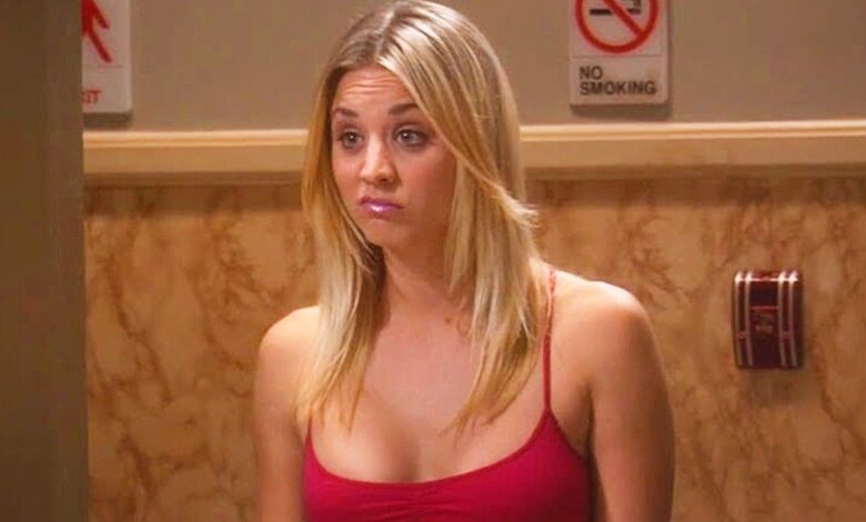 Penny smirking in The Big Bang Theory