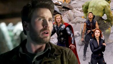 Custom image of Chris Evans in Ghosted and The Avengers.
