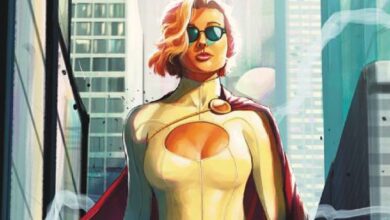 Power Girl Wearing Sunglasses