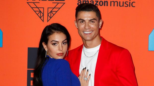 Cristiano y Georgina Papá Noel