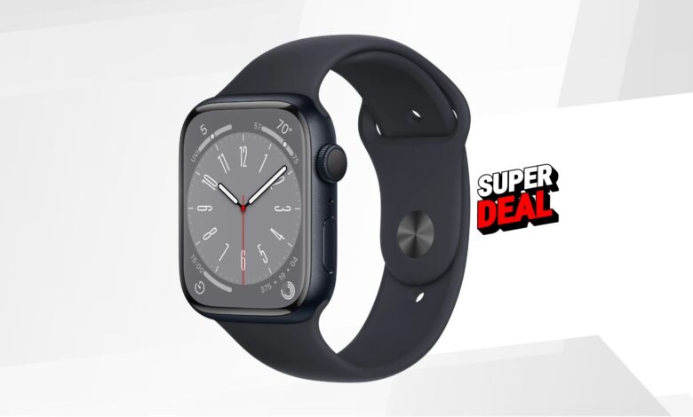 discount on Apple Watch Series 8 in midnight color