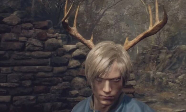 Resident Evil 4 Remake Deer Antlers Accessory that Increases Knife Damage