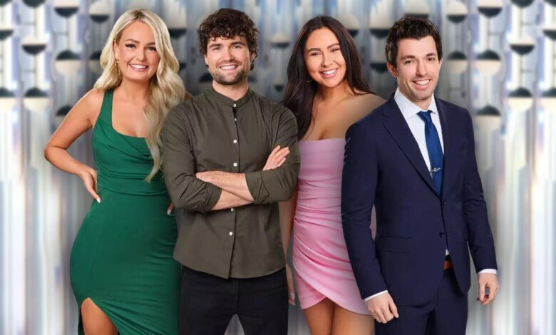 Love Is Blind Season 4 cast left to right: Micah, Paul, Irina, Zack