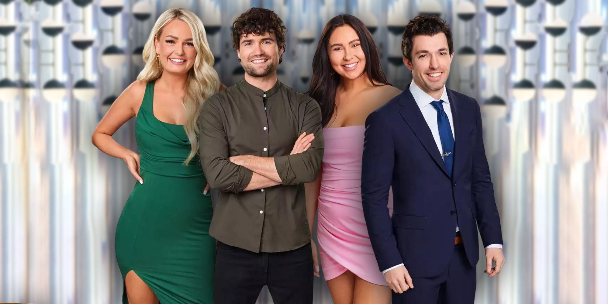 Love Is Blind Season 4 cast left to right: Micah, Paul, Irina, Zack