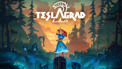 Teslagrad 2 Review key art and title