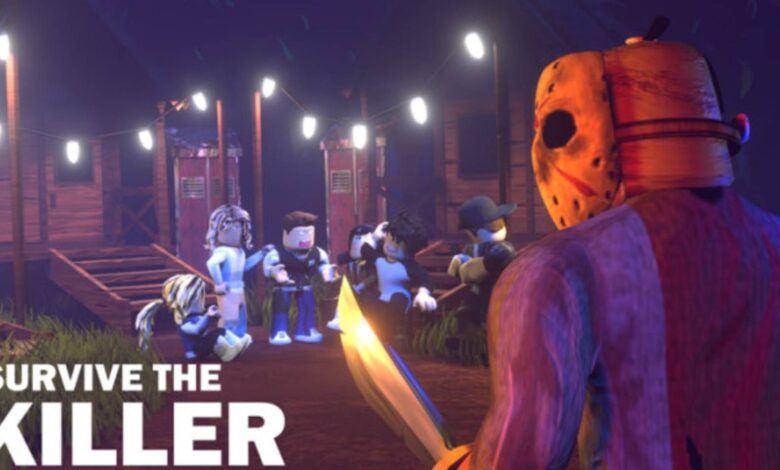 Roblox: Survive the Killer Promotional Image Referencing Friday the 13th Franchise