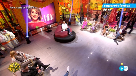 El plató de Sálvame, homenaje a Mila Ximénez