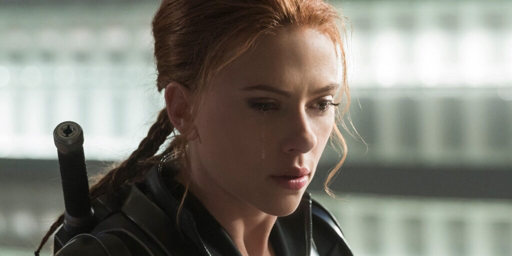 Black Widow crying