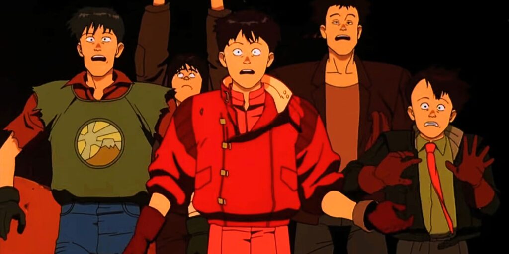People looking surprised in Akira