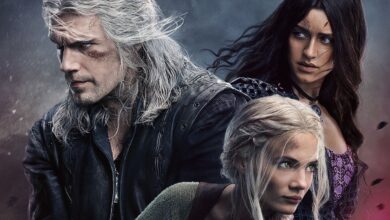 The Witcher Season 3 poster with Geralt, Yennefer, and Ciri
