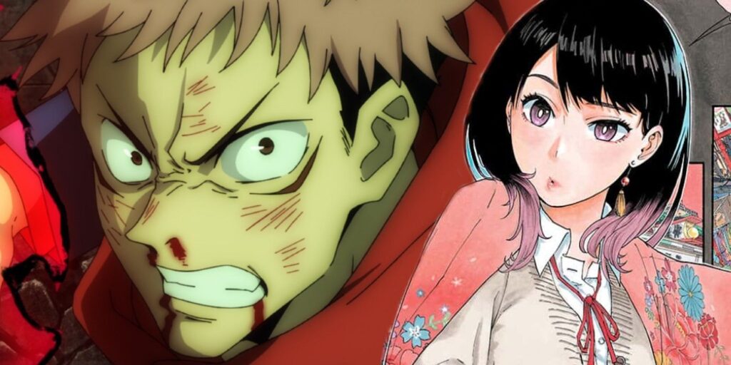 Akane looks at Itadori