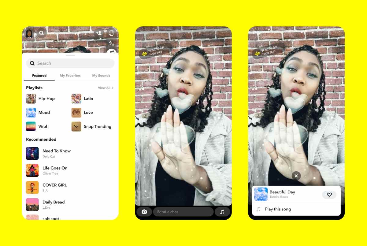 Snap firma nuevos acuerdos de licencia de música para expandir su biblioteca de sonidos