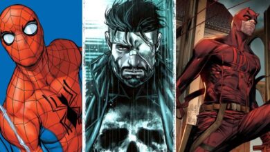 spider-man punisher and daredevil side by side