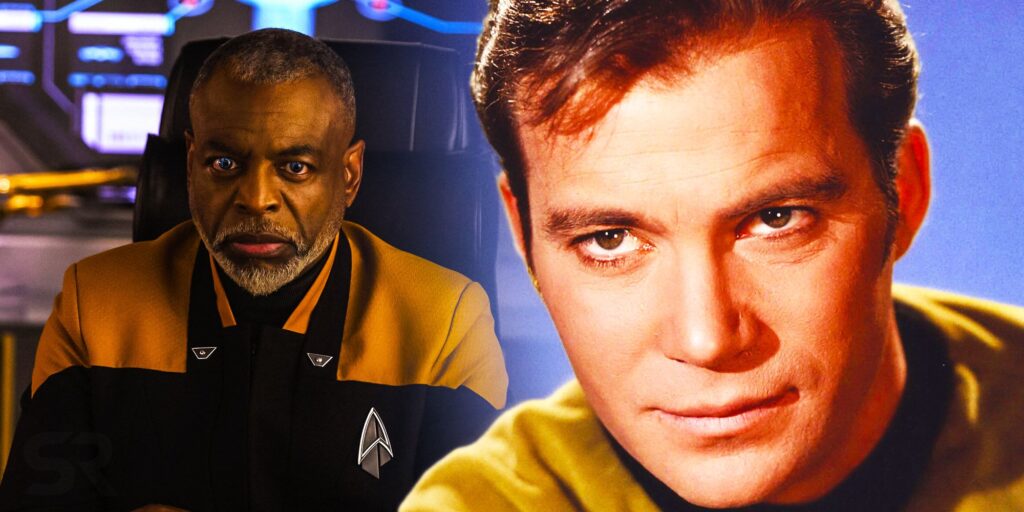 Captain Kirk And Commodore Geordi From Star Trek