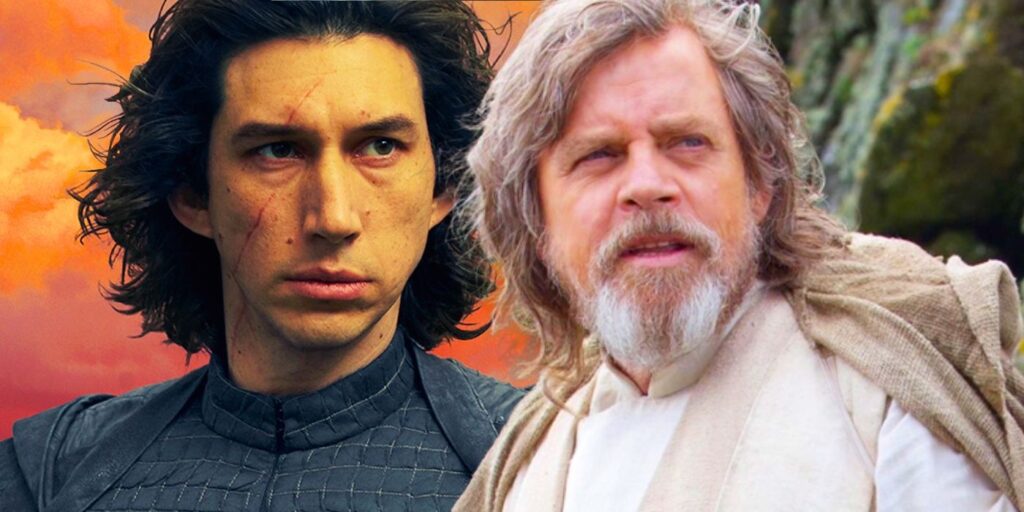 Kyo Ren and Luke Skywalker