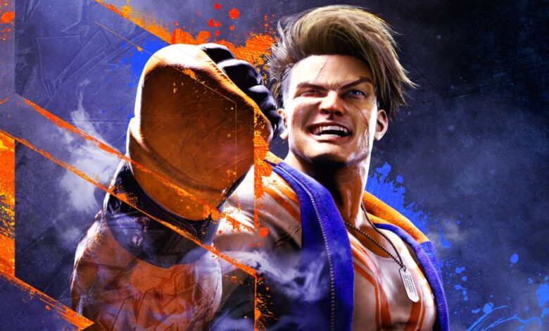 Luke on the cover of Street Fighter 6, winking and smiling with a raised fist.