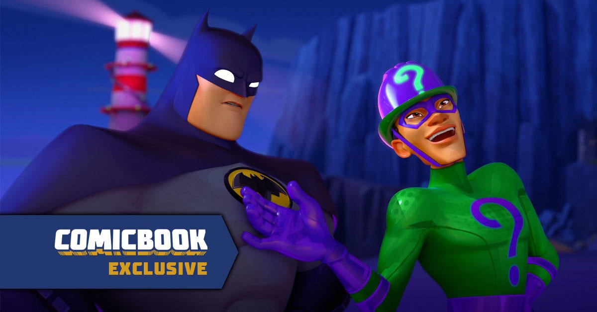 SungWon Cho habla sobre la creación de Gleeful Riddler en Batwheels, se enfrenta a Batman en un nuevo clip (exclusivo)