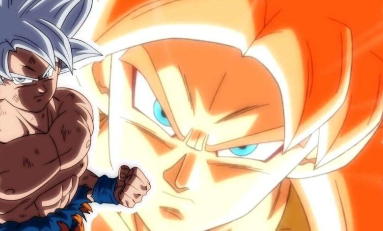 SSJ4 Gogeta and Ultra Instinct Goku.